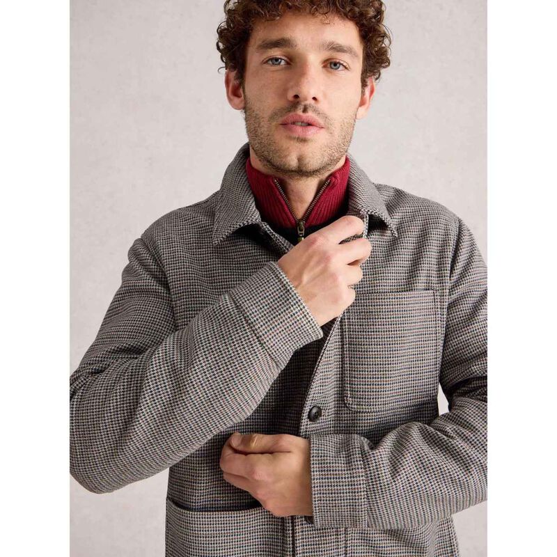 White Stuff Houndstooth Worker Jacket image number 1